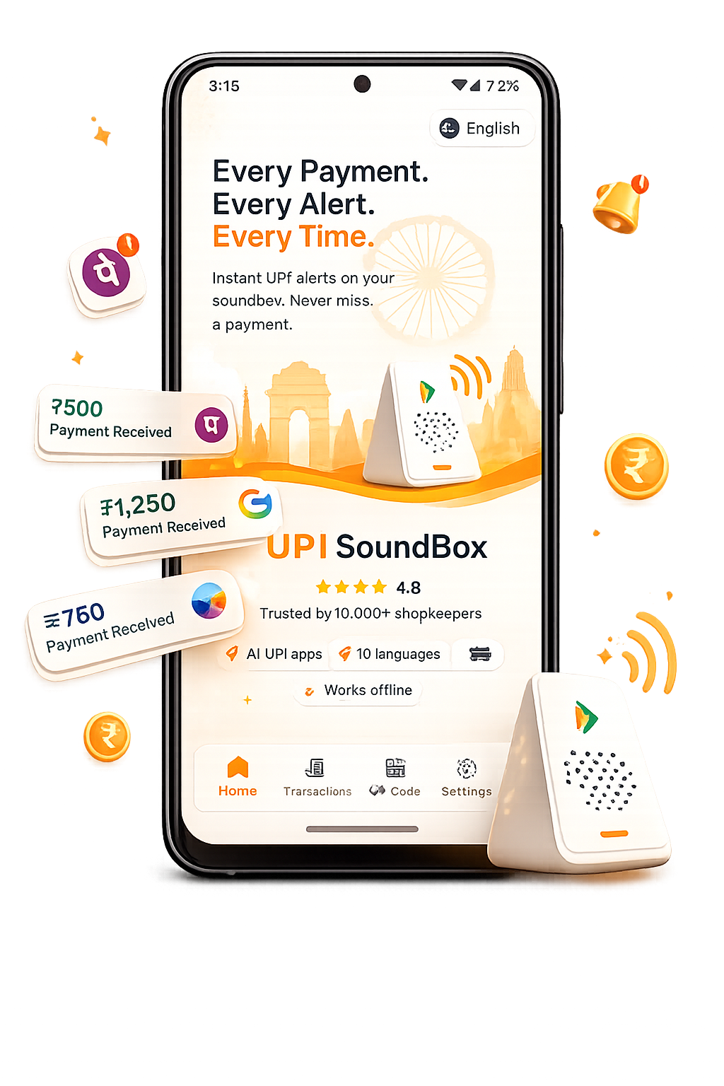 UPI SoundBox app preview